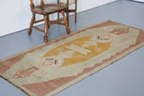 Old Anatolian Kilim 3.2ftx7.5ft