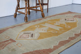 Old Anatolian Kilim 3.2ftx7.5ft