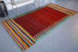 Vintage Turkish Bodrum Kilim Rug 4'7"x8'4"