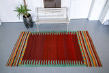 Vintage Turkish Bodrum Kilim Rug 4'7"x8'4"