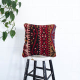 Turkish Kilim Pillow 16"x16"
