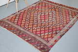 Old Anatolian Cicim Kilim 4.5ftx5.10ft