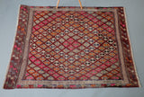 Old Anatolian Cicim Kilim 4.5ftx5.10ft