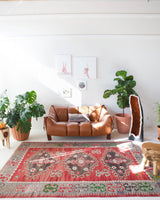 Turkish rug, vintage rug, flat weave, kilim rug, large area rug, square rug, Wild Shaman, Portland, Oregon, rug store, rug shop, local shop, bright colors, area rug, bold color