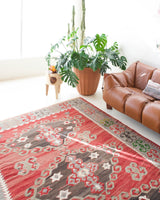 Turkish rug, vintage rug, flat weave, kilim rug, large area rug, square rug, Wild Shaman, Portland, Oregon, rug store, rug shop, local shop, bright colors, area rug, bold color