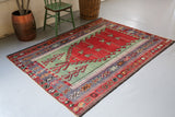 Old Konya Obruk Kilim 5ftx6.8ft