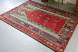 Old Konya Obruk Kilim 5ftx6.8ft