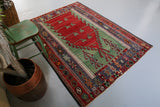 Old Konya Obruk Kilim 5ftx6.8ft