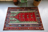 Old Konya Obruk Kilim 5ftx6.8ft