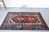 Vintage Antalya dosemealti Rug 4ftx6ft