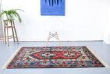 Vintage Antalya dosemealti Rug 4ftx6ft