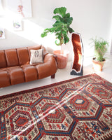 old rug, antique rug, earthy colors, faded colors, Turkish rug, vintage rug, flat weave, kilim rug, large area rug, square rug, Wild Shaman, Portland, Oregon, rug store, rug shop, local shop