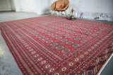 1930's Turkmen Bukhara Rug 8.2ftx12.2ft