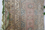 Vintage Turkish rug in living room setting, old rug, antique rug, pastel colors, faded colors, Turkish rug, vintage rug, soft rug, Portland, Oregon, rug store, rug shop, local shop