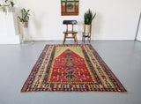 Old Konya Obruk Kilim 5ftx7.5ft