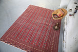 1930's Turkmen Bukhara Rug 8.2ftx12.2ft