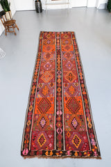 Vintage Van Kilim Runner 4'3"x14'