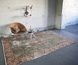 Vintage Isparta Rug 6.4ftx9.8ft