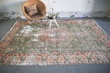 Vintage Isparta Rug 6.4ftx9.8ft