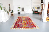 Semi-Antique Turkish Adana Kilim Rug 6'10"x11'8"