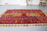 Semi-Antique Turkish Adana Kilim Rug 6'10"x11'8"