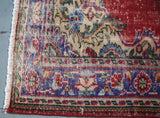 Old Ushak style Demirci Carpet 6.8ftx10.3ft