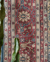 Vintage Turkish rug in a living room setting, pile rug, Turkish rug, vintage rug, portland, rug shop, bright colors, wild shaman, soft rug, bold color, Portland, Oregon, rug store, rug shop, local shop, antique rug