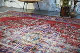 Old Ushak style Demirci Carpet 6.8ftx10.3ft