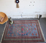 Old Balikesir Yagcibedir Rug 5ftx7.9ft