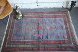 Old Balikesir Yagcibedir Rug 5ftx7.9ft