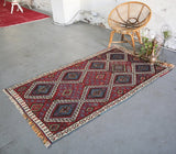 Old Van Kilim 3.8ftx6.5ft