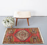 pile rug, Turkish rug, vintage rug, portland, rug shop, bright colors, wild shaman, area rug, red rug, mini rug, bold color, Portland, Oregon, rug store, rug shop, local shop