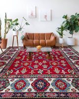 Area rug in a living room setting, pile rug, Turkish rug, custom rug, , new rug, modern rug, customizable rug, made to order rug, portland, rug shop, bright colors, wild shaman, soft rug, bold color, Portland, Oregon, rug store, rug shop, local shop, made in Turkey