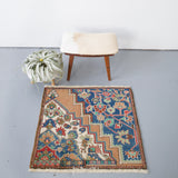 old rug, antique rug, earthy colors, faded colors, turkish rug, vintage rug, flat weave, mini rug, pile rug, Wild Shaman, Portland, Oregon, rug store, rug shop, local shop