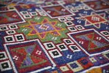 Vintage Mersin Mut Cicim Kilim Rug 2.10ftx4.2ft