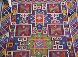 Vintage Mersin Mut Cicim Kilim Rug 2.10ftx4.2ft