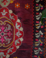 Vintage kilim rug in room decor setting, old rug, antique rug, pastel colors, faded colors, Turkish rug, vintage rug, soft rug, Portland, Oregon, rug store, rug shop, local shop, bold colors, bright colors, faded colors