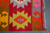 Turkish rug, vintage rug, flat weave, kilim rug, large area rug, square rug, Wild Shaman, Portland, Oregon, rug store, rug shop, local shop, bright colors, area rug, red rug, bold color