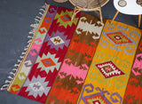 Turkish rug, vintage rug, flat weave, kilim rug, large area rug, square rug, Wild Shaman, Portland, Oregon, rug store, rug shop, local shop, bright colors, area rug, red rug, bold color