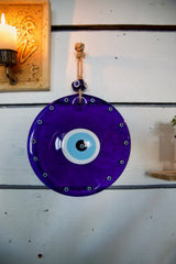 Glass evil eye protection, wall hanging decoration