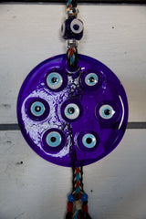 Glass evil eye protection, wall hanging decoration