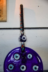 Glass evil eye protection, wall hanging decoration