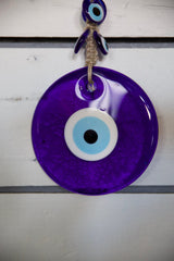 Glass evil eye protection, wall hanging decoration