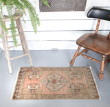 Vintage Mini Turkish Rug 1.9ftx3.5ft