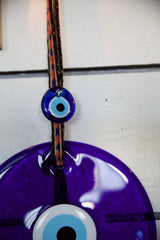 Glass evil eye protection, wall hanging decoration