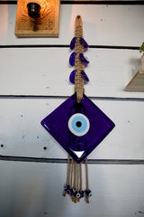Glass evil eye protection, wall hanging decoration