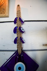 Glass evil eye protection, wall hanging decoration
