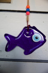 Glass evil eye protection, wall hanging decoration