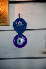 Glass evil eye protection, wall hanging decoration