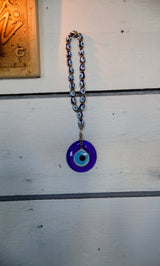 Glass evil eye protection, wall hanging decoration